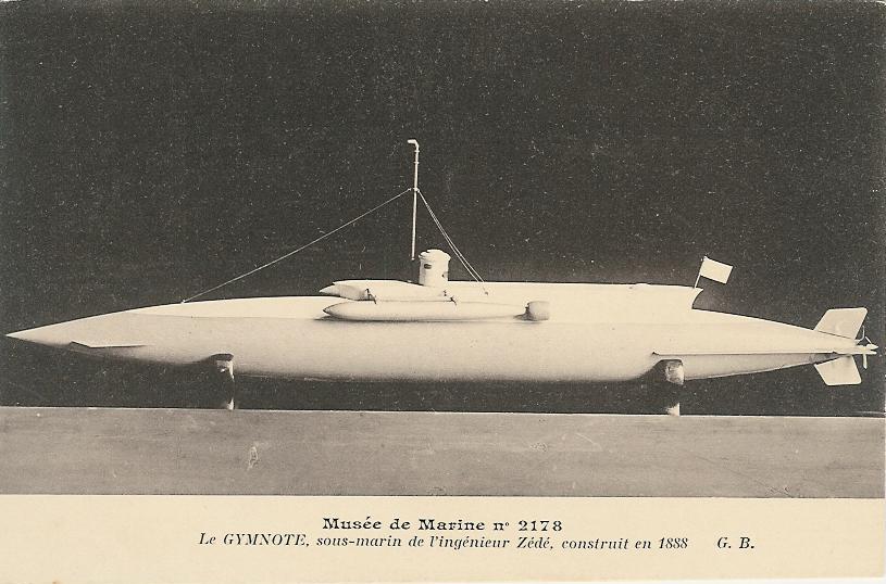 sous marin torpilleur francais gymnote