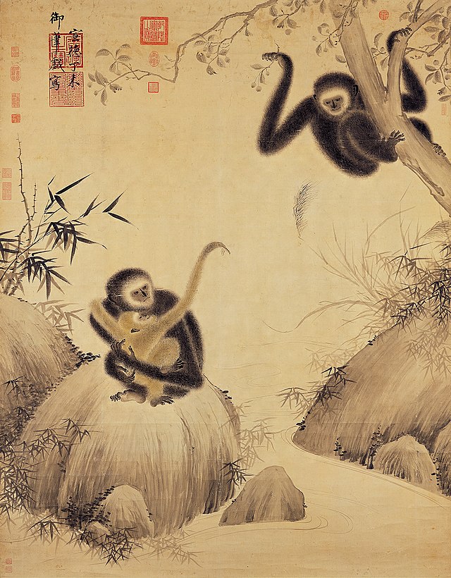 les gibbons dans la littérature chinoise