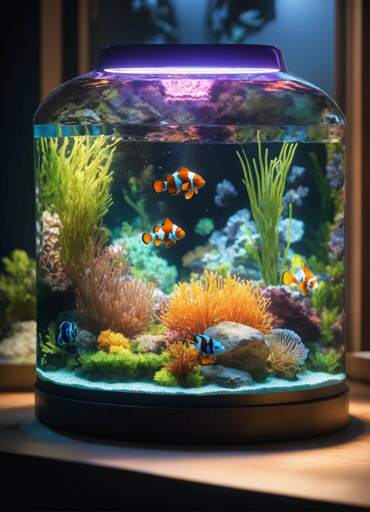 poisson de cinéma en aquarium