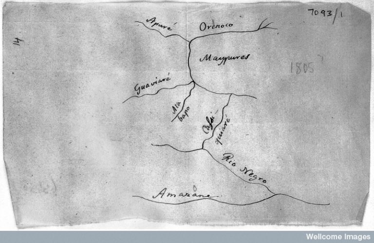 Carte réalisée par Alexander von Humboldt